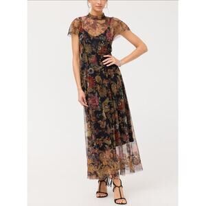 Johnny Was KAIMARIE MESH DRESS XS